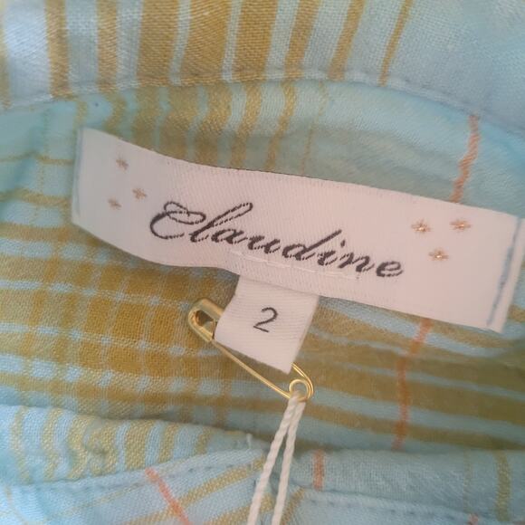 Claudine Tropical Check Shirt - Picture 3 of 7